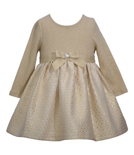 Bonnie jean gold dress - bonnie,