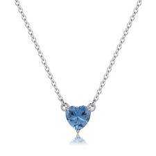 Collana Donna Cuore Azzurro