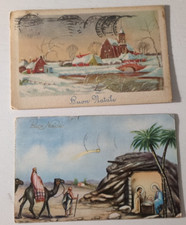 Coppia di cartoline augurali di BUON NATALE  degli anni 50 non viaggiate
