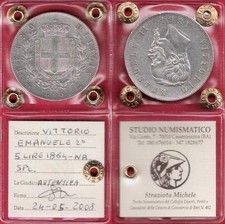 5 Lire 1864 Napoli SCUDO 2°