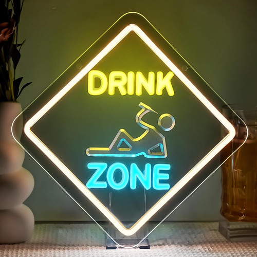 Drink zone scritte neon - neon,,
