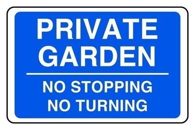 Cartello sicurezza giardino - cartello,