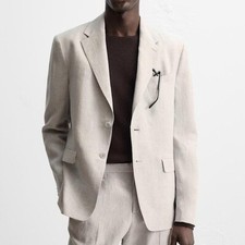 Blazer tuta uomo Zara in lino