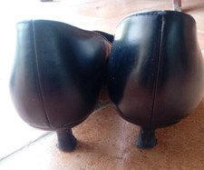 Scarpe Donna Vintage Tacco nere a punta numero 40