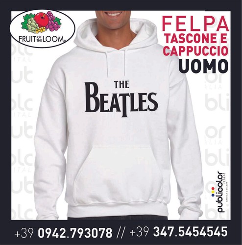 Felpa cappuccio tascone uomo - cappuccio,