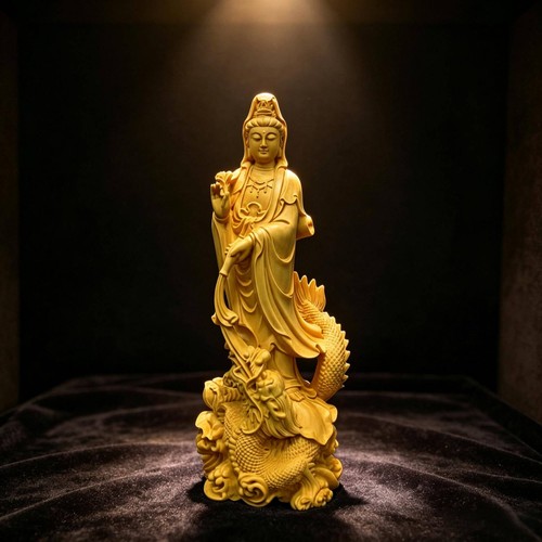 Statua guanyin legno - guanyin,