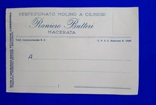 🔵 CARTOLINA PUBBLICITARIA CORRIDONIA MACERATA RANIERO BUTTERI MULINO CILINDRI😂