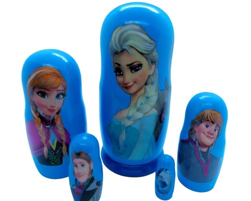 5pezzi matrioska dipinta - dipinta, a
