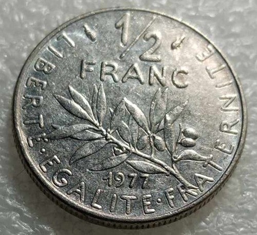 Moneta franco francese - 1/2,