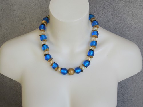 Collana massiccia con sfere - massiccia, di
