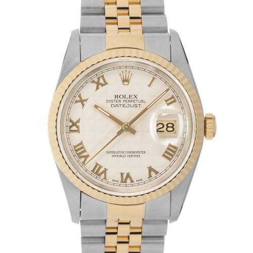Rolex datejust 16233 crema - rolex,