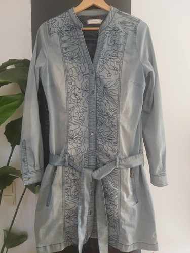 Abito jeans ricamato - , di