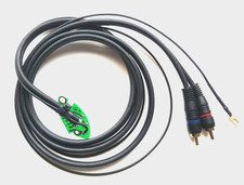 Technics SL 1200 1210 MK2 MK3 MK5 Cavo phono rca schermato 145 cm con massa