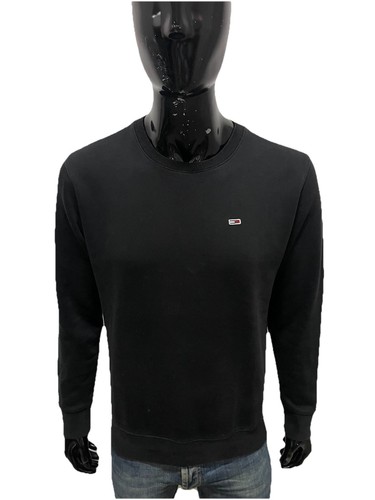 Felpa uomo tommy hilfiger nera - felpa,