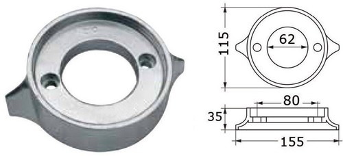 Anodo collare tipo volvo - collare,