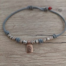 Bracciale marca DODO usato con Piastrina Oro rosa 9 Kt Fuori Produzione 