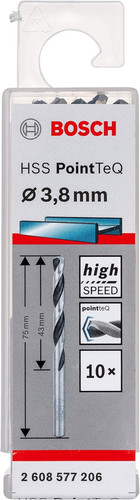 Set punte metallo bosch - metallo, hss