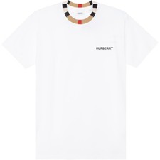 T-shirt Burberry Icon bordo a