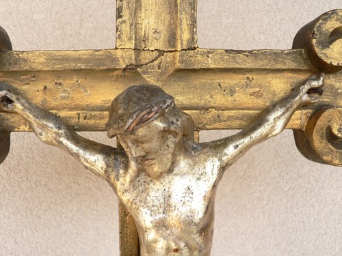 Antico crocifisso altare in - crocifisso,
