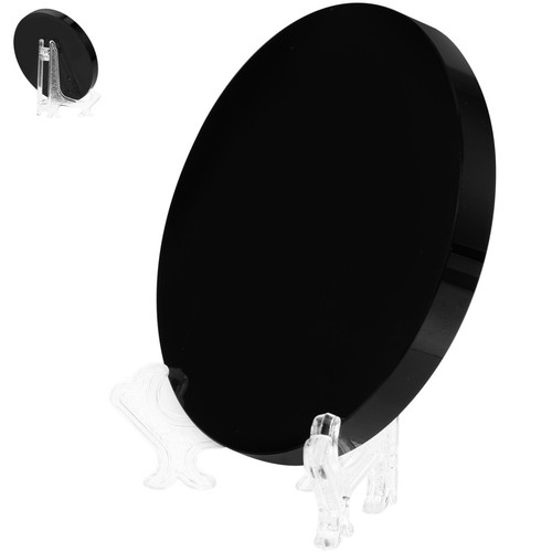 Specchio rotondo nero