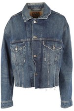 GIUBBINO DENIM BLU MARCA