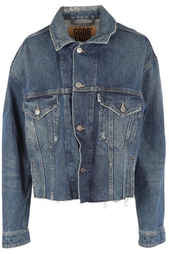 Giubbino denim blu marca - giubbino,