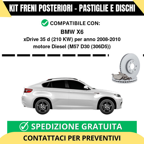 Kit freni posteriori per bmw - freni,