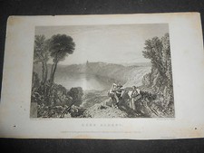 1830 INCISIONE SU ACCIAIO LAGO