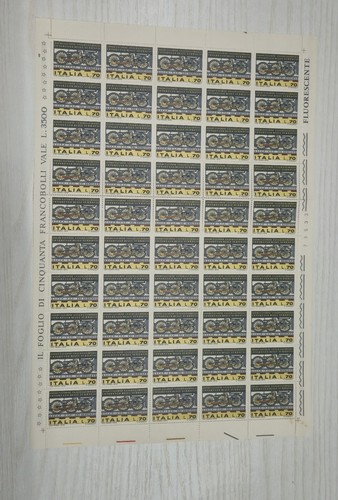 Foglio francobolli italia - 50,