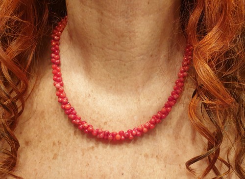 Collana donna corallo - collana,