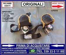 CINTURA DI SICUREZZA POSTERIORE DESTRA E SINISTRA FIAT GRANDE PUNTO + EVO 05-20