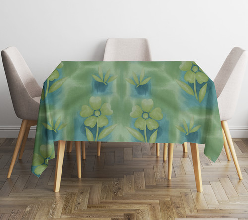 Tovaglia cotone verde - cotone, blu