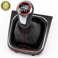 Pomello Leva del Cambio per VW Eos Golf 5 V Vi 6 Marce Tuning con Cuffia