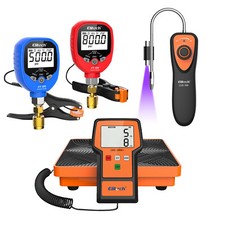 Elitech Manometro Collettore PT-500/800+220LBS Scala LMC-100A+Rilevatore Perdite CLD-100