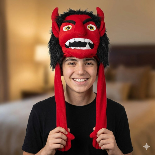 Cappello diavolo peluche - diavolo, tu