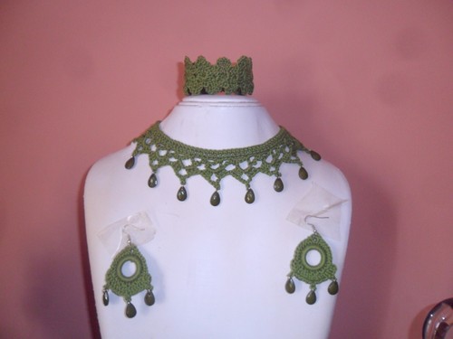 Parure collana orecchini e - parure,