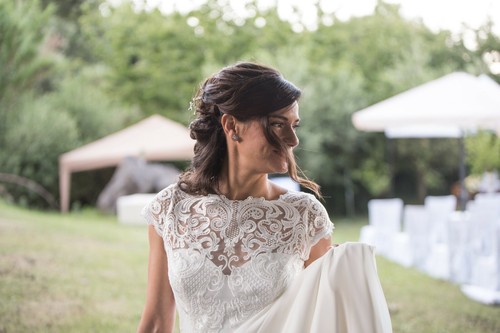 Vestito sposa line in - vestito,