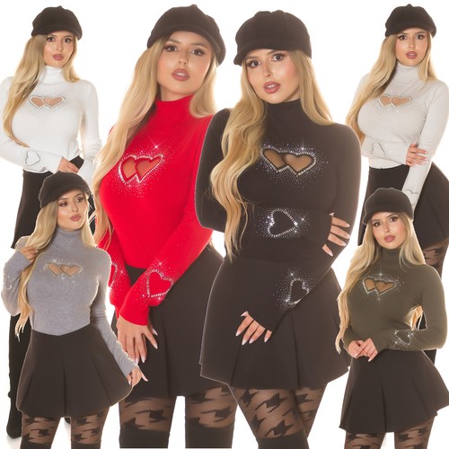Maglione donna lupetto - , collo