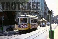 35mm Slide PORTUGAL Lisbon Lisboa Tram Strassenbahn 555 2002 Portuguese Original