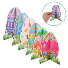  6 Pcs Decorazioni Uova Decorazione Del Vassoio Più Livelli Pasquali