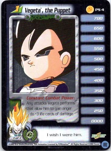 Dragon ball ccg vegeta - dragon,