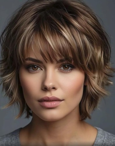 Parrucca donna corta - , marrone