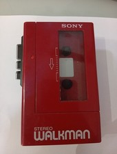 SONY WALKMAN WM-4 STEREO ROSSO 1982 VINTAGE Funzionante