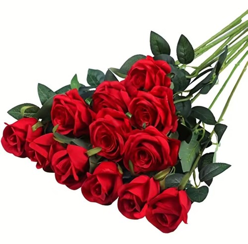 Bouquet rose artificiali - 12,