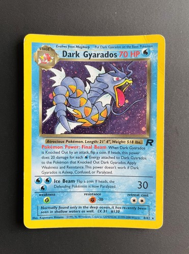 Pokemon card dark gyarados - card,