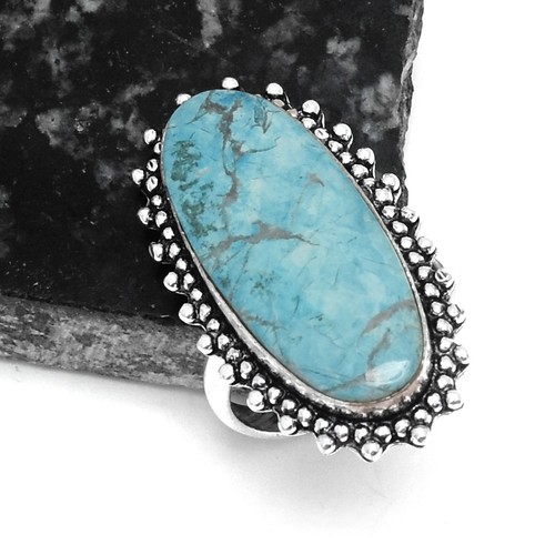 Anello etnico turchese fatto - , a