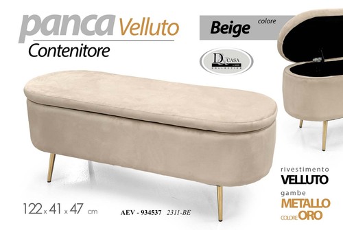 Panca contenitore pouf