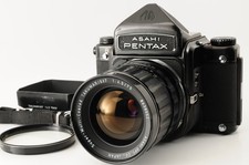 [QUASI NUOVO] Pentax 6x7 67 fotocamera pellicola eye level finder obiettivo 75 mm F4,5 dal GIAPPONE