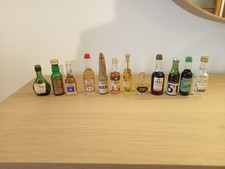 Lotto 12 Mignon liquori alcolici vintage da collezione miniature mini bottles