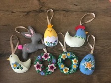 Decorazioni pasquali in feltro